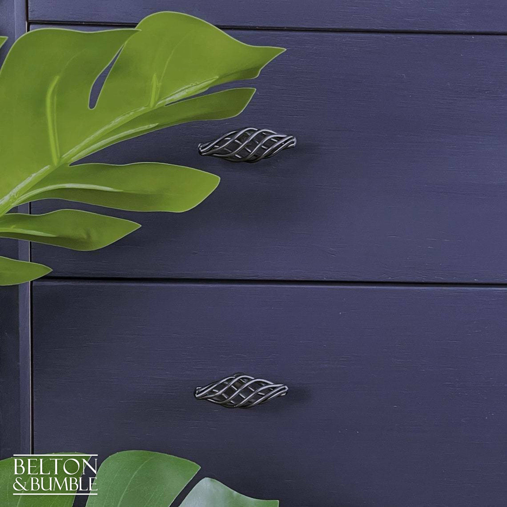 Six Drawer Chest of Drawers in Dark Purple by Beeanese-Belton & Bumble