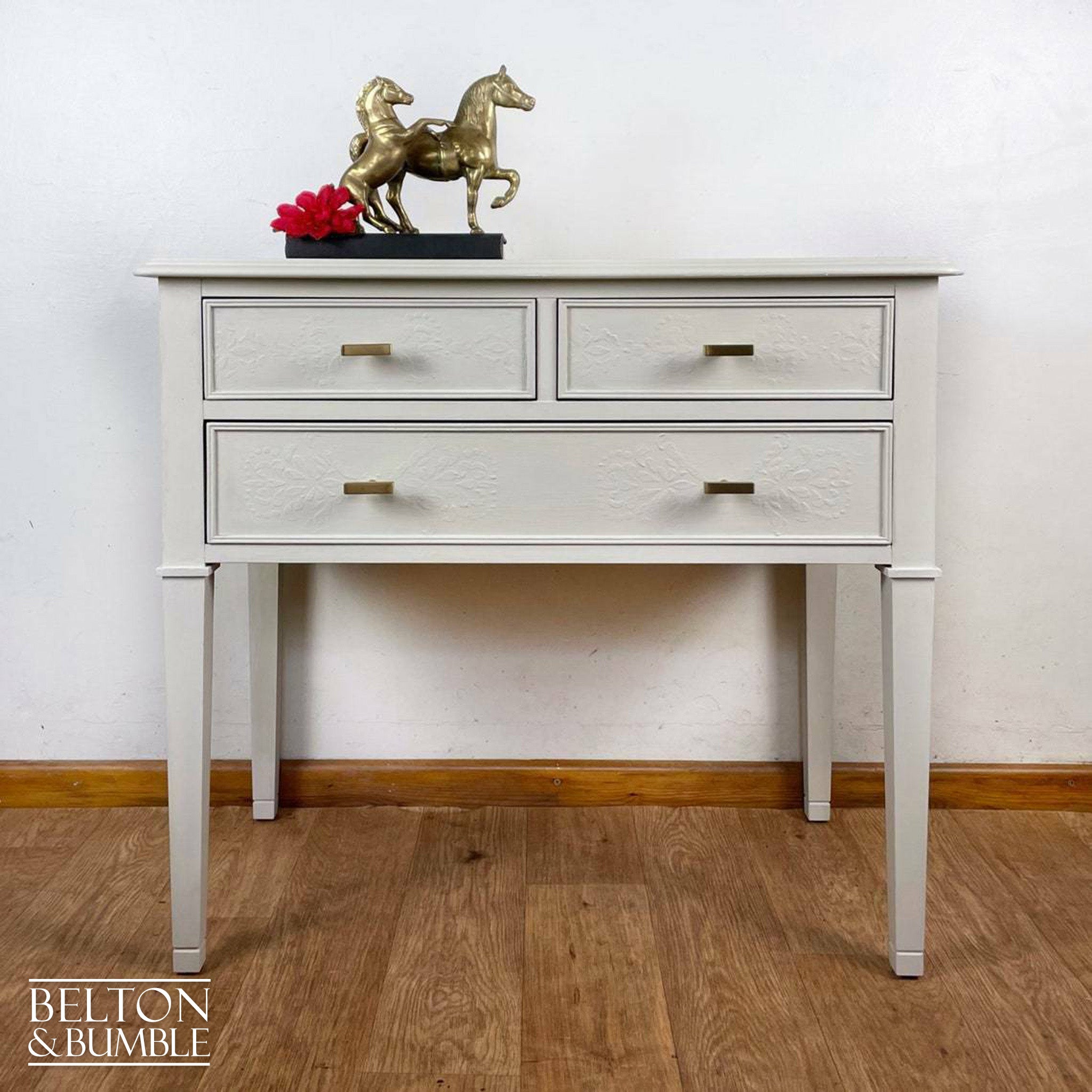 Three Drawer Chest of Drawers in Cream-Belton & Bumble