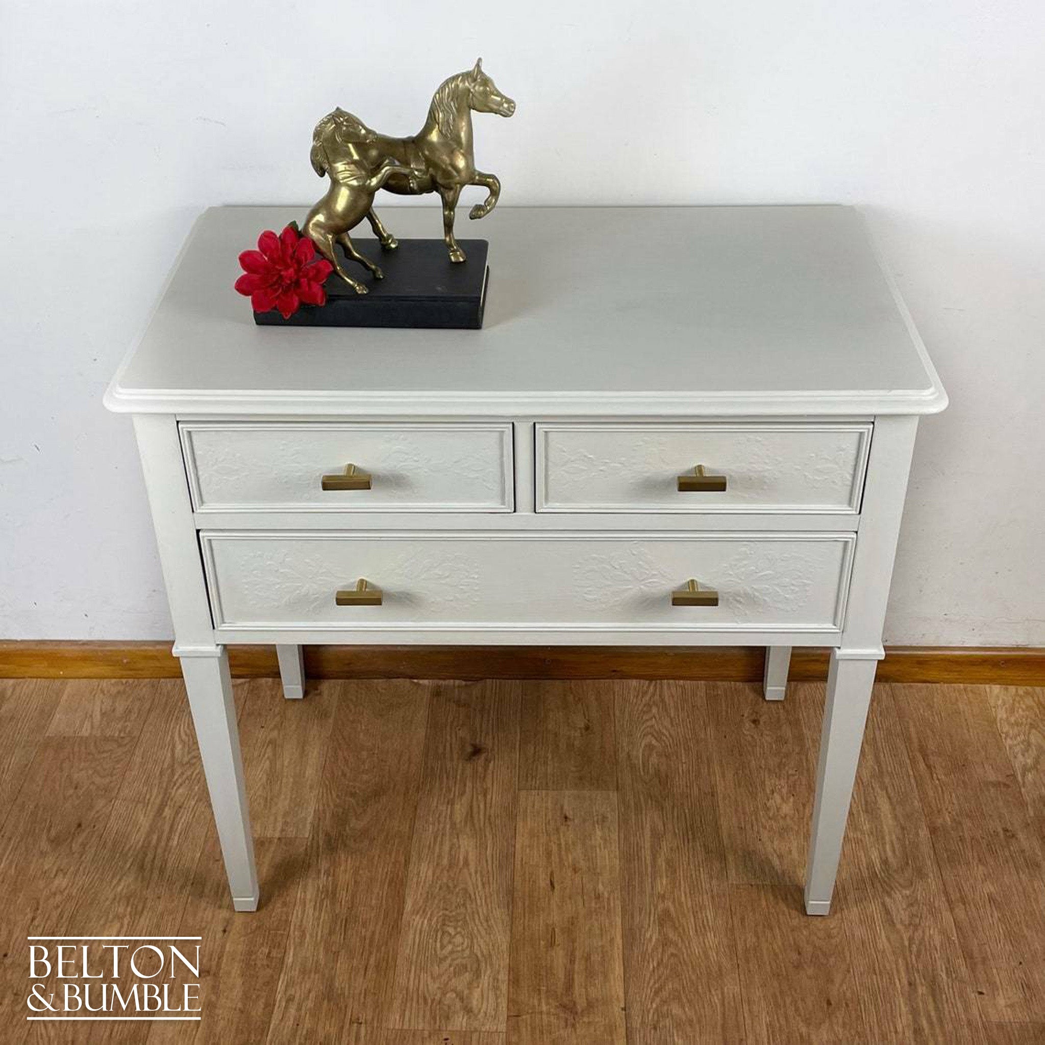 Three Drawer Chest of Drawers in Cream-Belton & Bumble