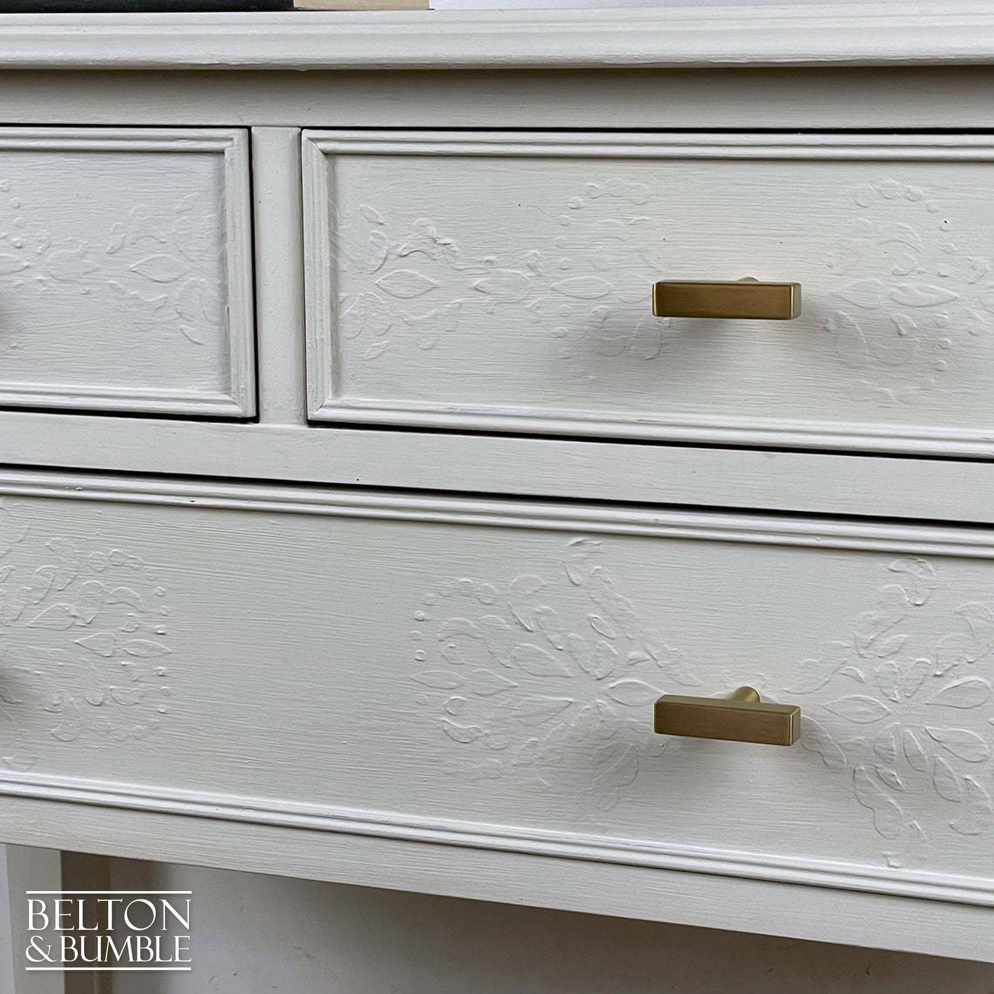 Three Drawer Chest of Drawers in Cream-Belton & Bumble